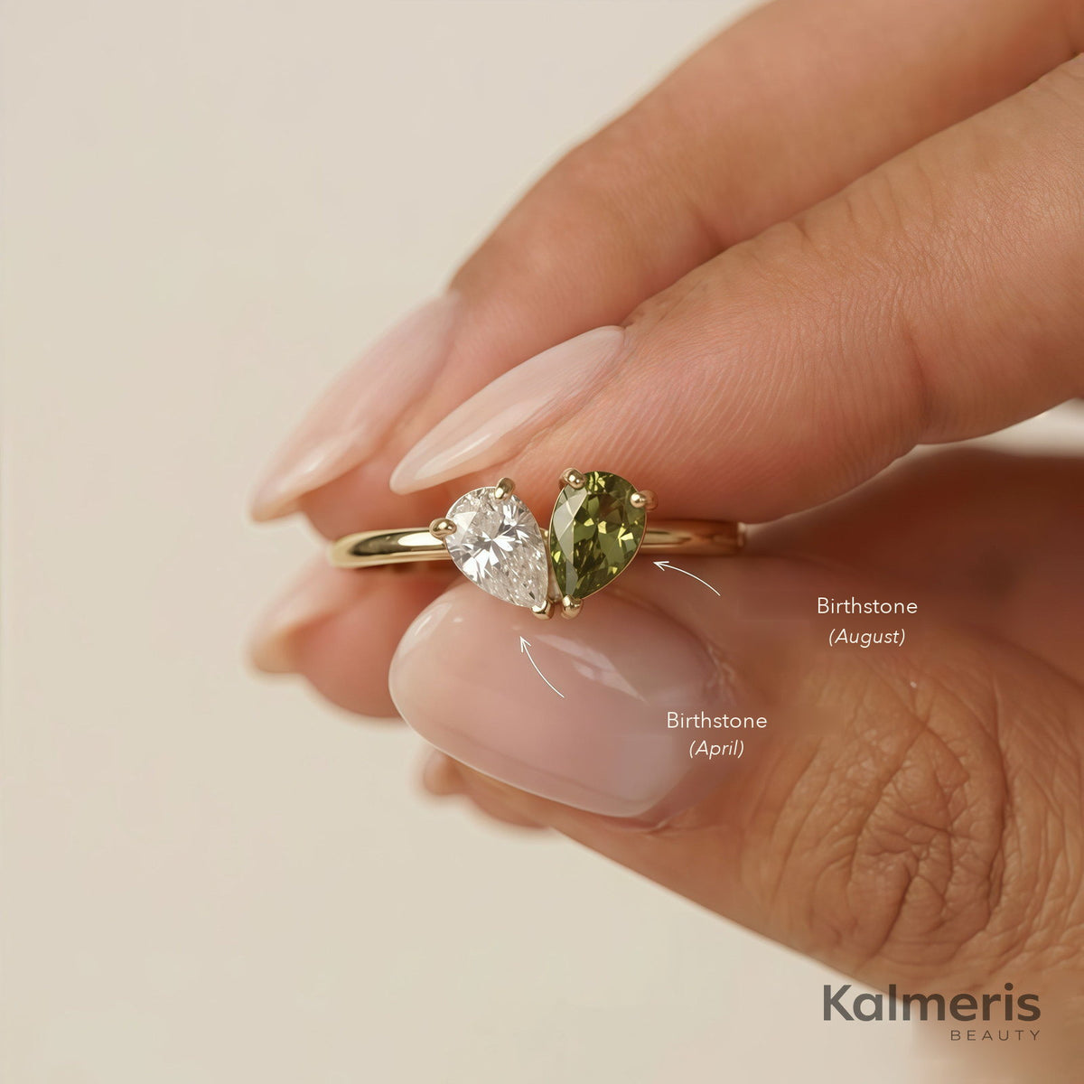 Liora Ring with its birthstones