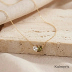 Liora Necklaces with different birthstone combinations