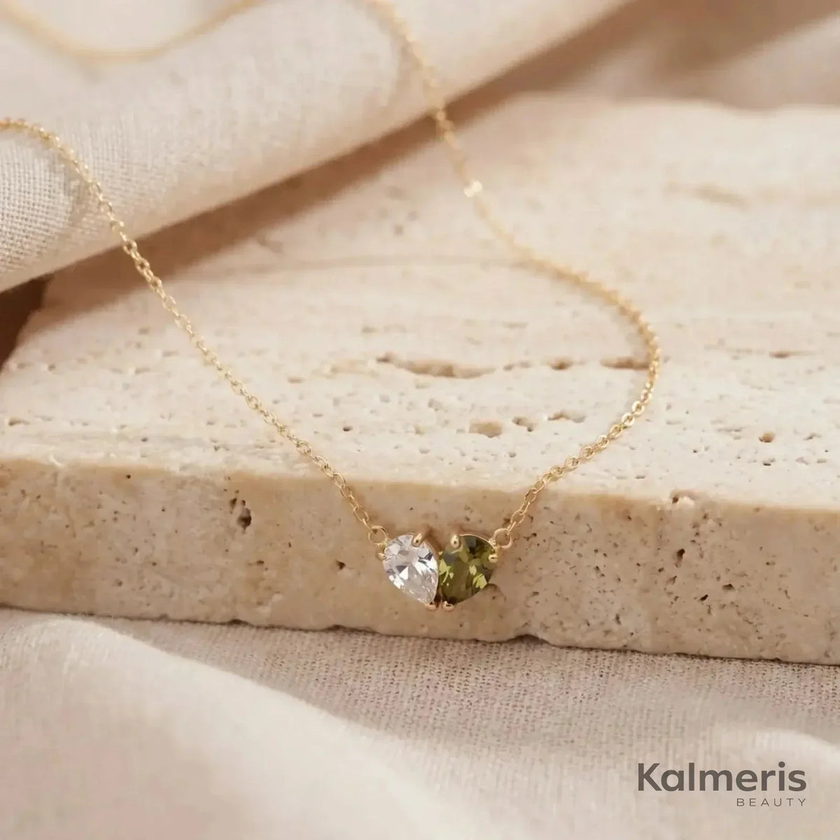 Liora Necklaces with different birthstone combinations