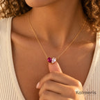 Liora Necklace worn – close-up